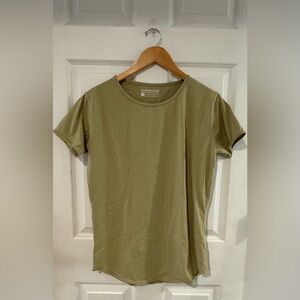 Alphalete Women's Olive Green Short Sleeve Crew Tee